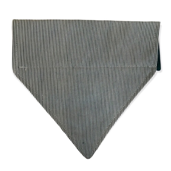 HANDMADE DOG BANDANA PERSONALIZED EMBROIDERED BEAR REVERSIBLE SLIP ON COLLAR - Picture 4 of 9